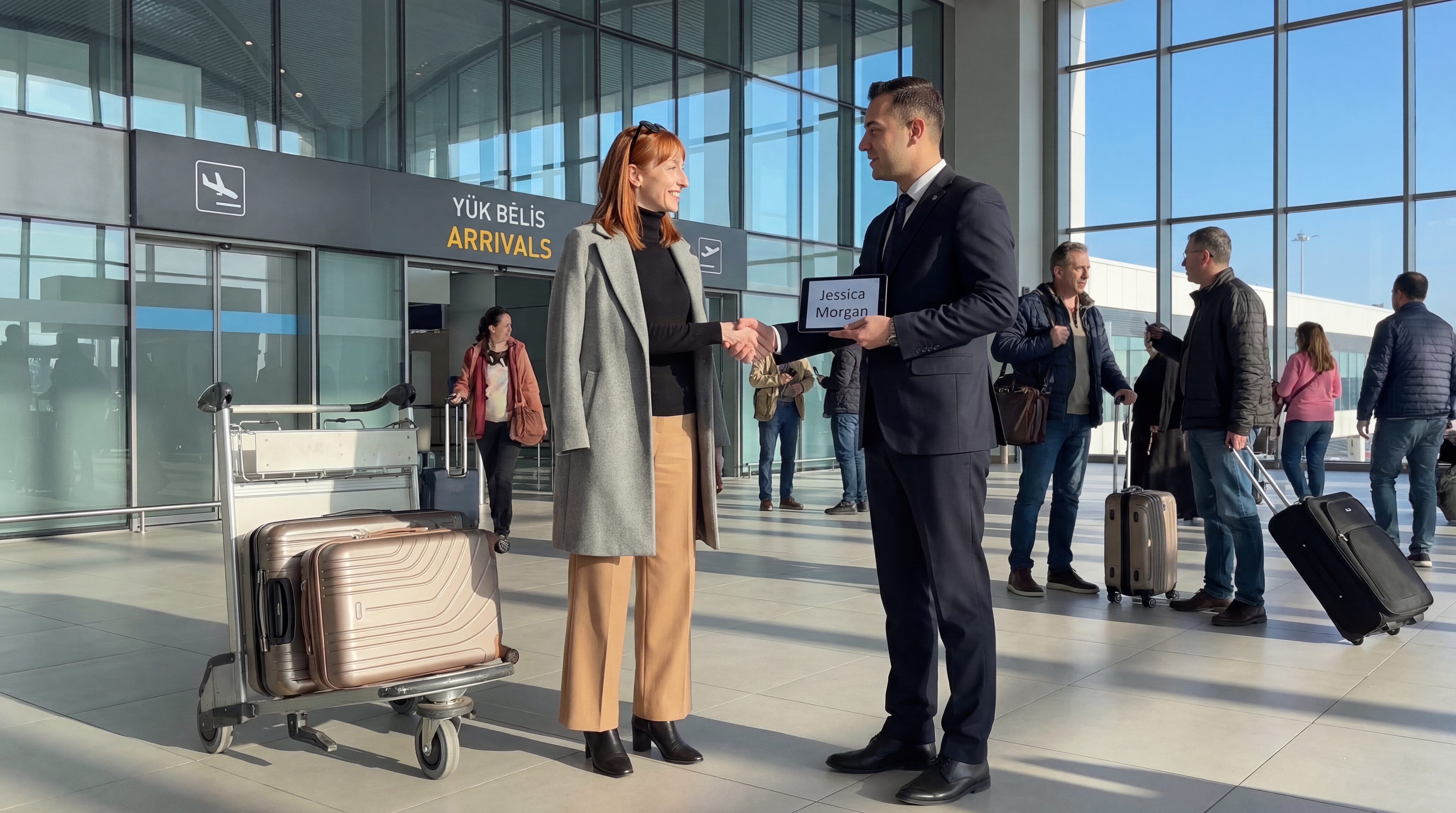 Patient greeted by VIP chauffeur at Istanbul Airport for Rhinoplasty in Turkey