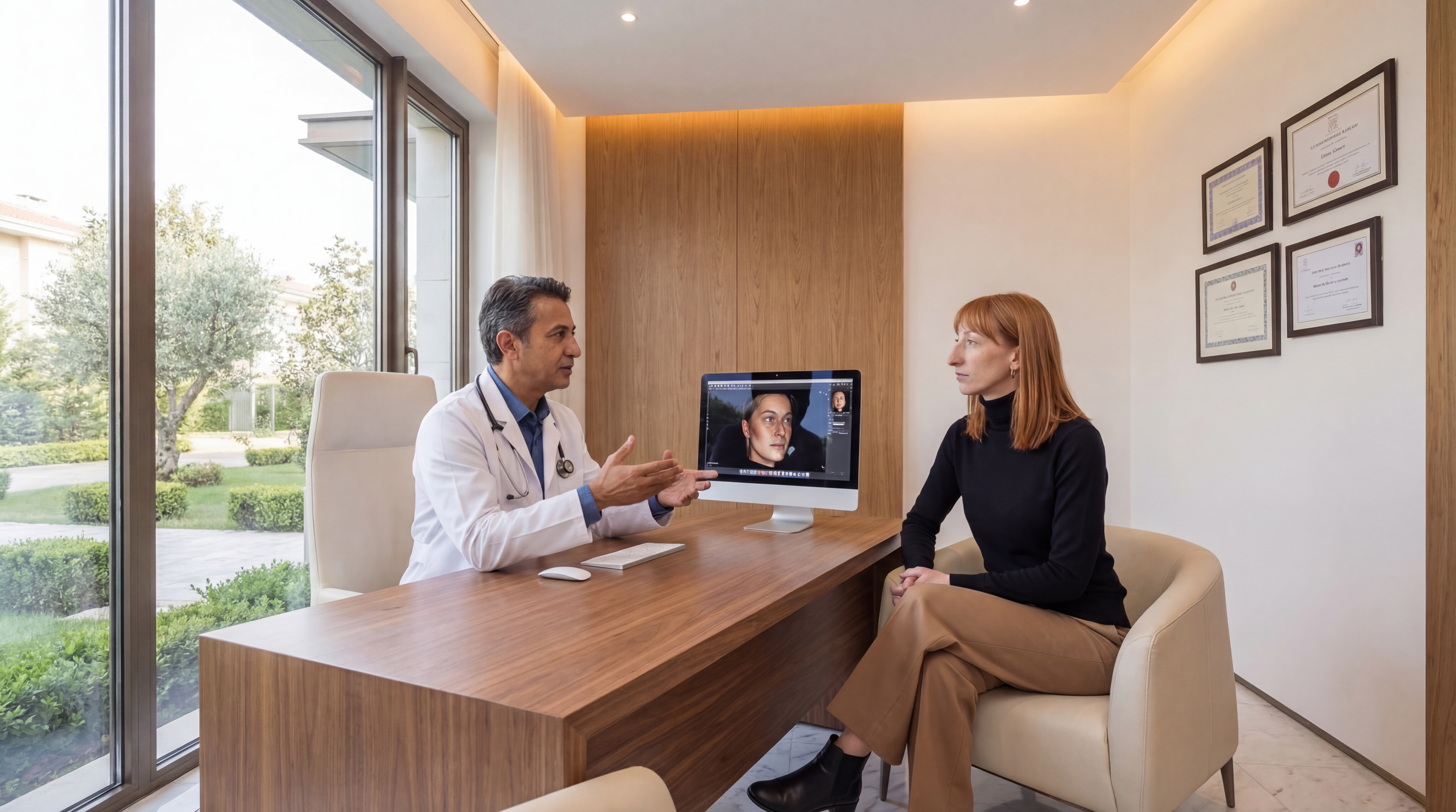 Rhinoplasty consultation with board-certified surgeon in Istanbul