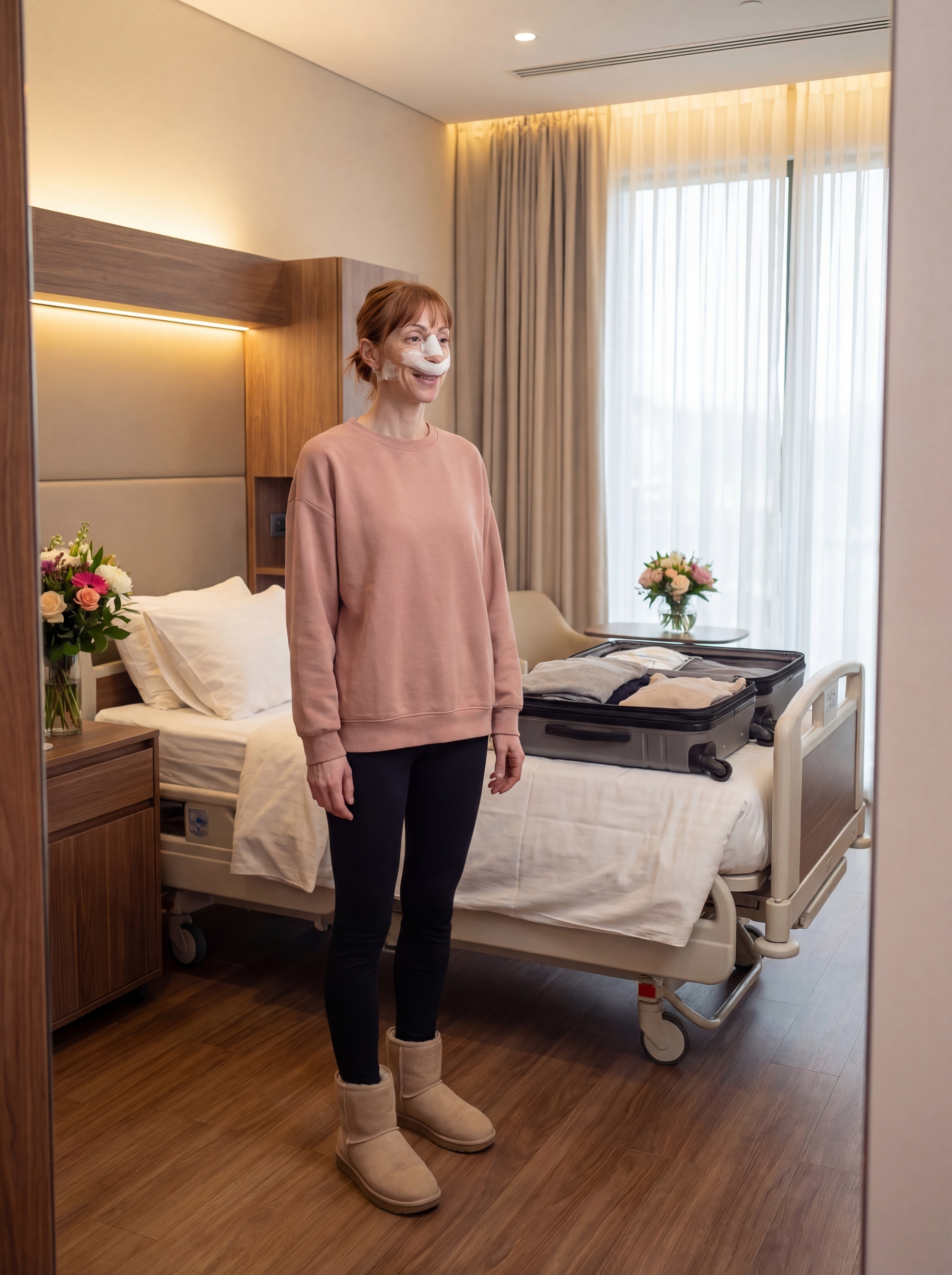 Getting ready to depart after Rhinoplasty recovery in Istanbul