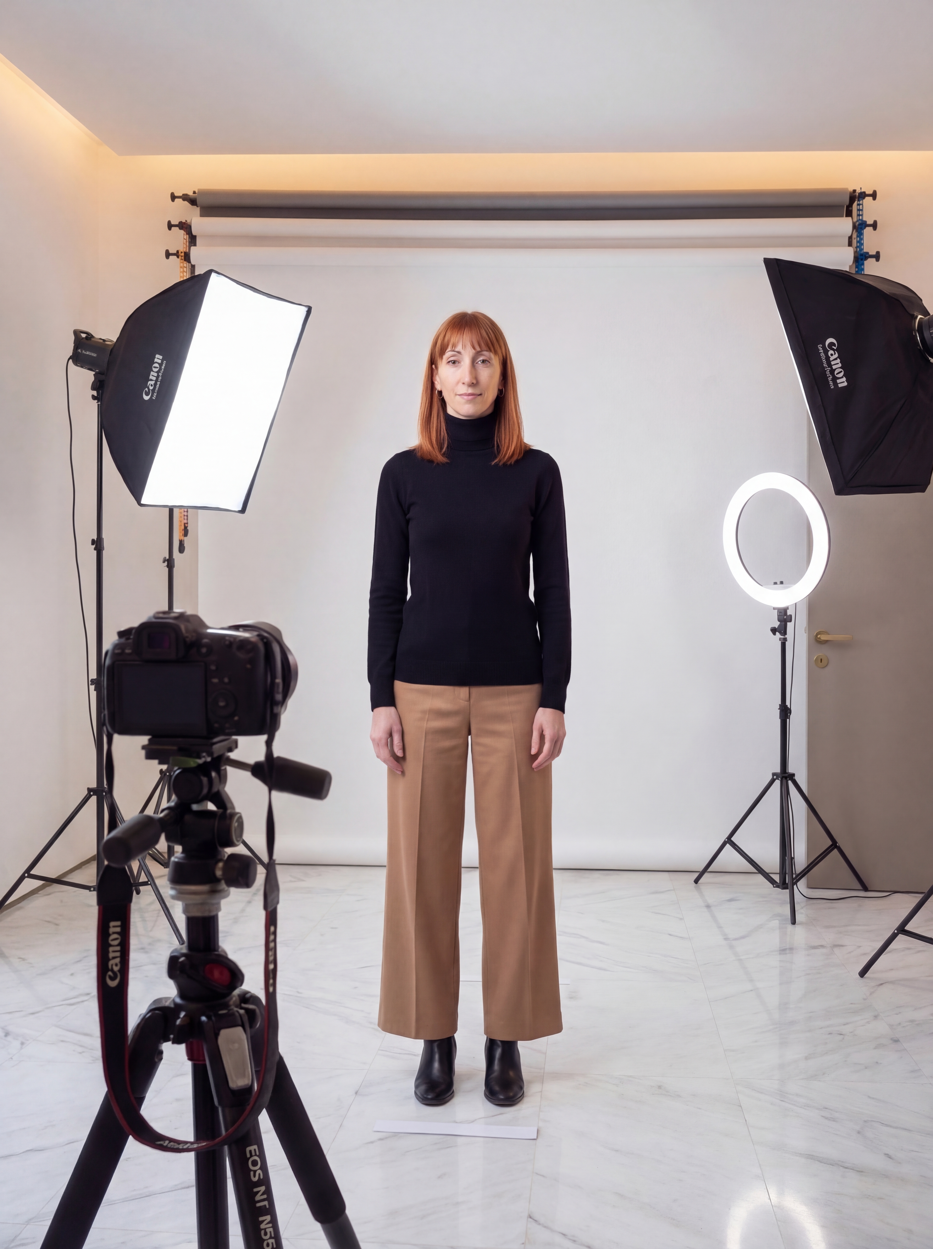 Rhinoplasty patient professional photo at Istanbul clinic studio