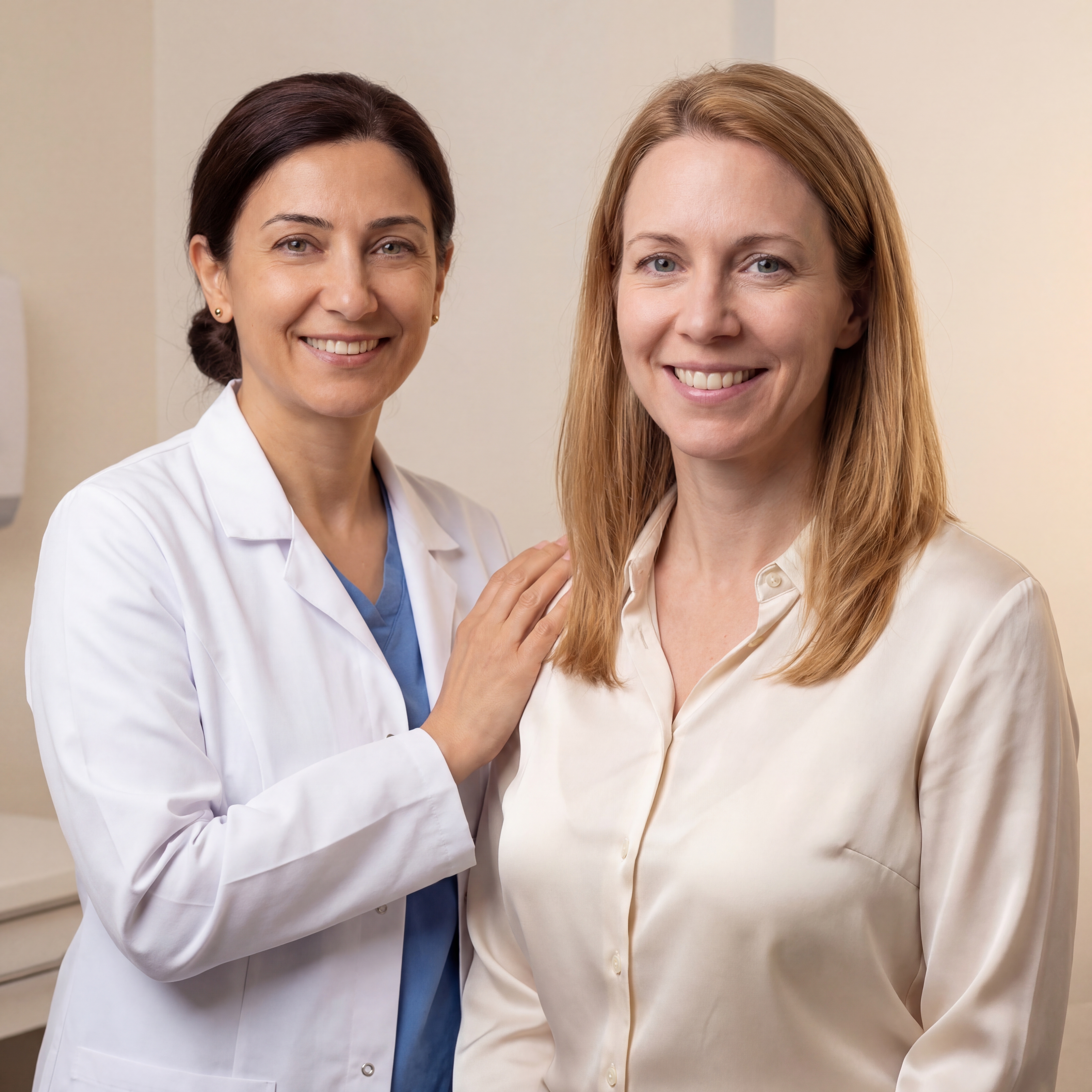 Patient and surgeon reviewing Breast Augmentation plan together in Istanbul