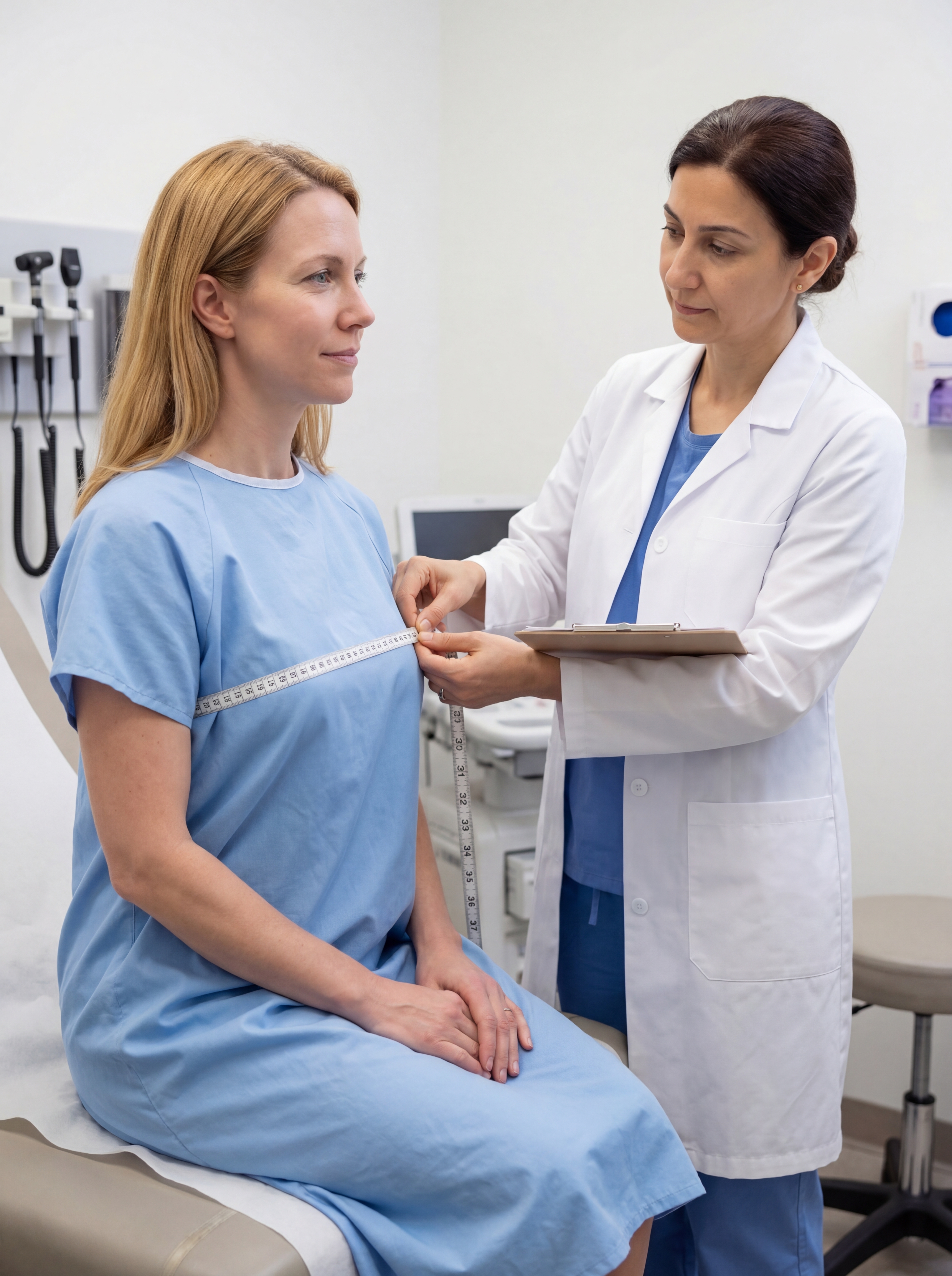 Pre-operative examination for Breast Augmentation at Istanbul clinic