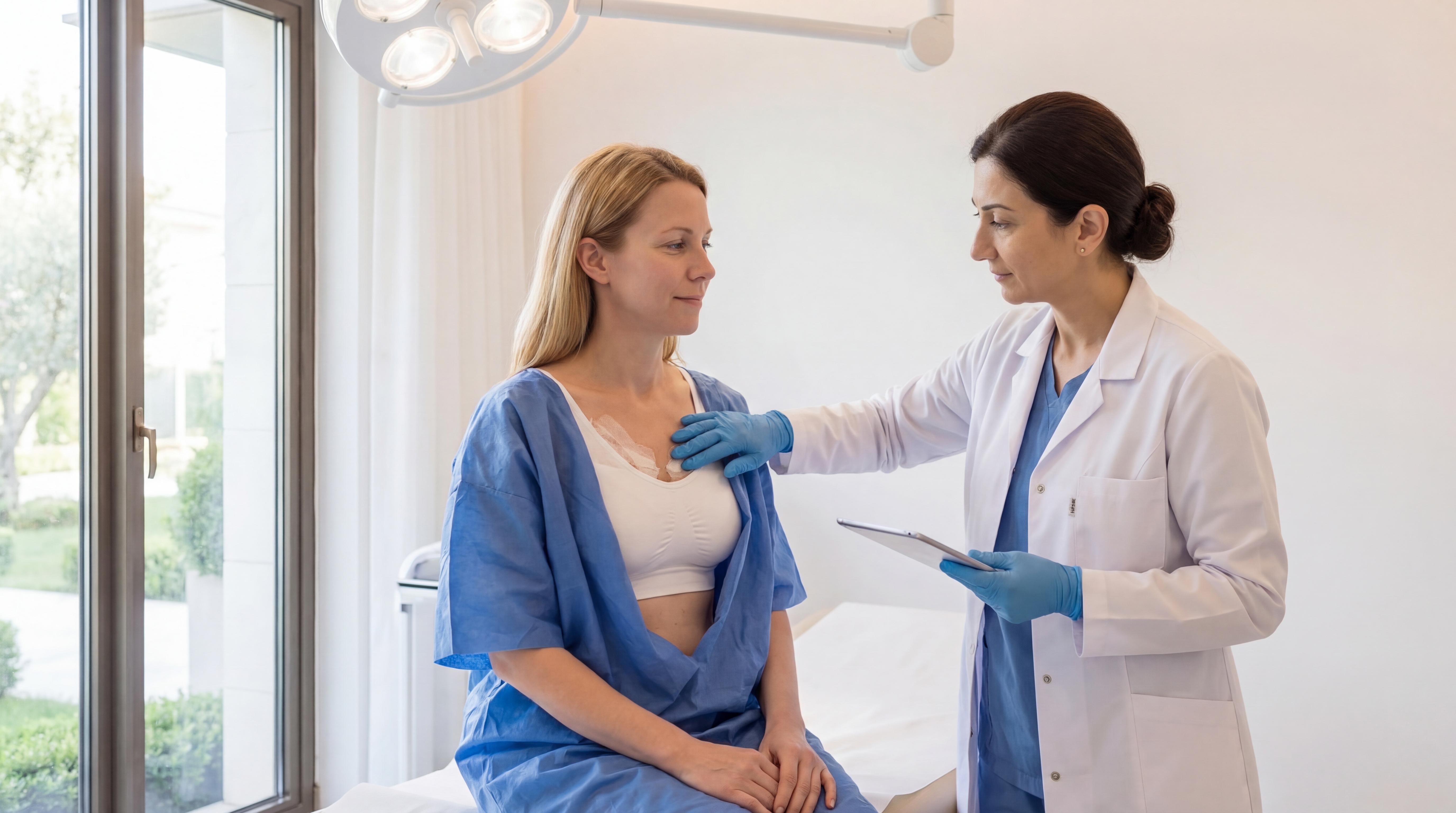 Post-operative checkup after Breast Augmentation with surgeon in Istanbul